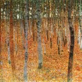 Hayedo I bosque rojo de Gustav Klimt